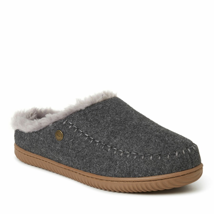 Men Dearfoams Slippers | Alpine By Dearfoams® Men'S Bern Clog Slipper