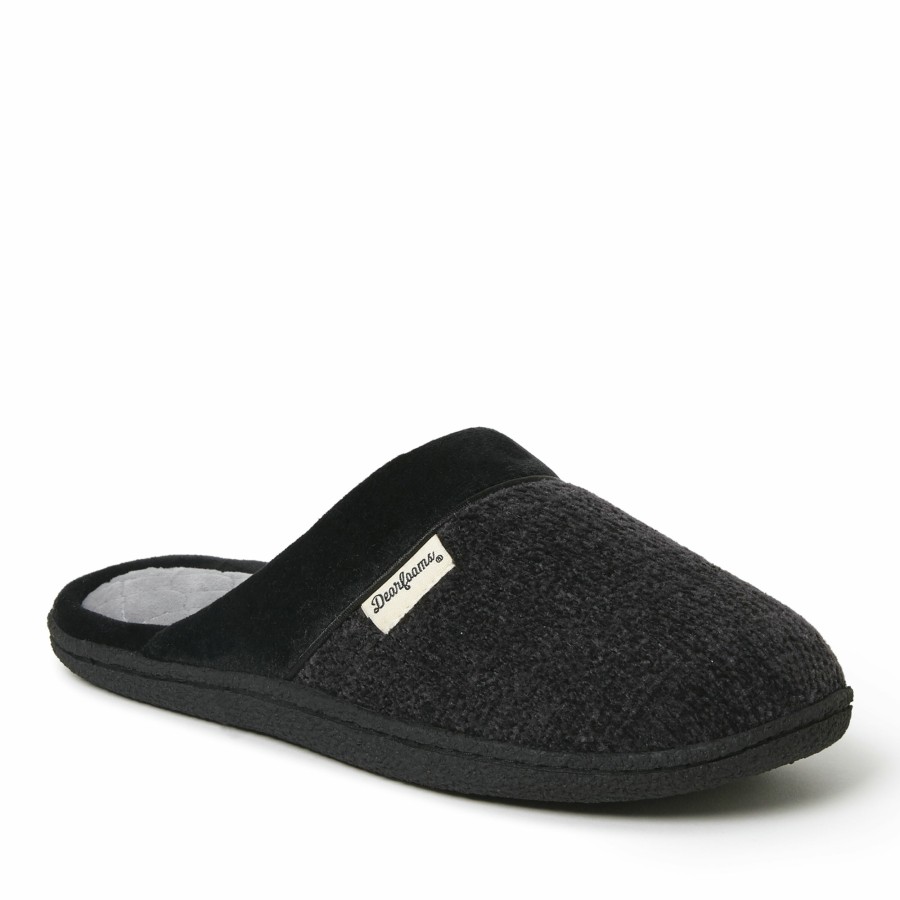 Women Dearfoams Clog & Scuff Slippers | Women'S Samantha Chenille Closed Toe Scuff Slipper