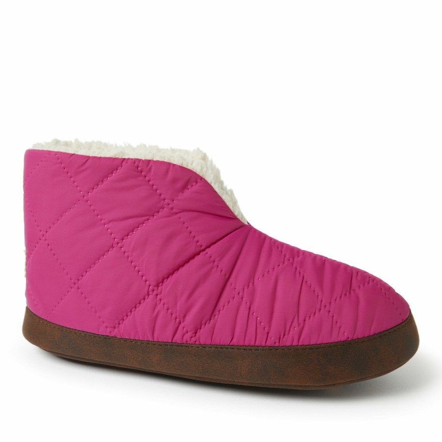 Women Dearfoams Boot & Bootie Slippers | Women'S Original Nylon Warm Up Bootie