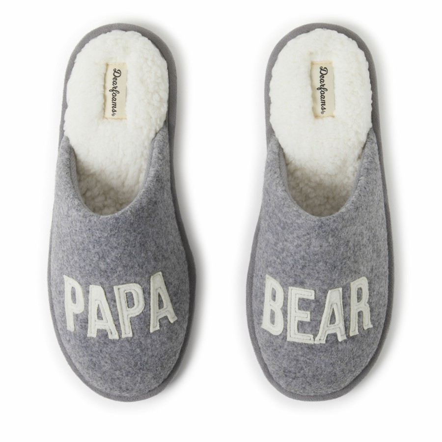 Men Dearfoams Clog & Scuff Slippers | Men'S Papa Bear