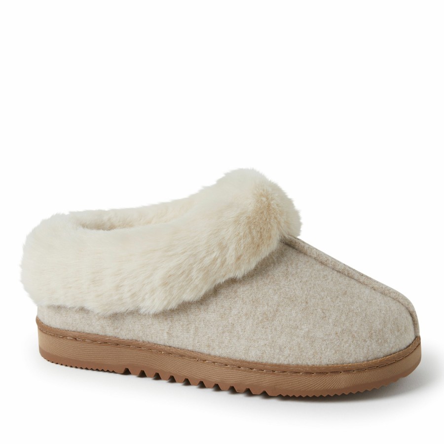 Women Dearfoams Slippers | Women'S Chloe Soft Knit Clog Slippers