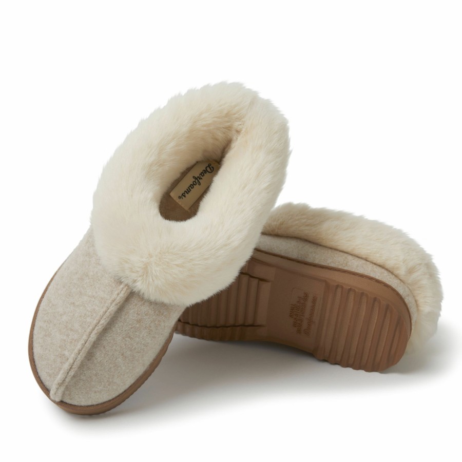 Women Dearfoams Slippers | Women'S Chloe Soft Knit Clog Slippers