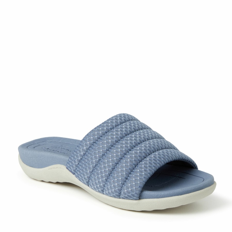 Women Dearfoams Slide & Flip Flop Slippers | Women'S Emma Low Foam Slide