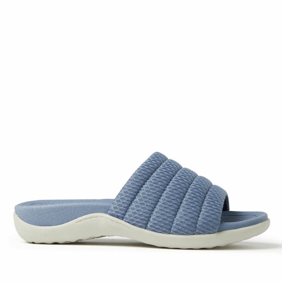 Women Dearfoams Slide & Flip Flop Slippers | Women'S Emma Low Foam Slide