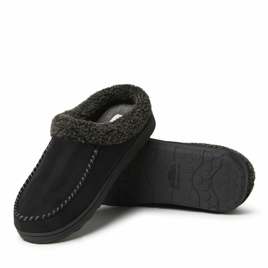 Men Dearfoams Clog & Scuff Slippers | Men'S Microsuede Clog