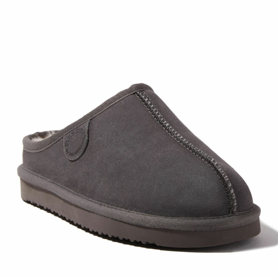 Women Dearfoams Slippers | Women'S Fireside By Dearfoams Greta Genuine Shearling Clog