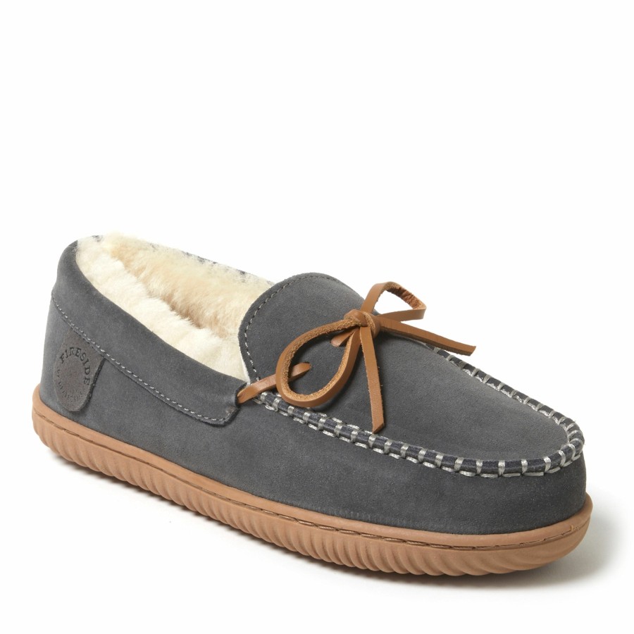 Women Dearfoams Slip-Ons | Women'S Fireside By Dearfoams Alice Springs Genuine Shearling Moccasin