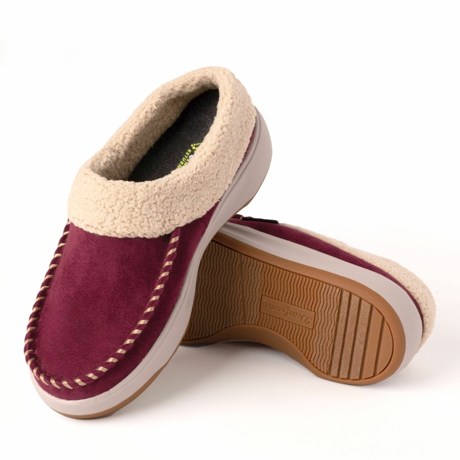 Women Dearfoams Slip-Ons | Women'S Maple Water-Resistant Energy Return Moc Toe