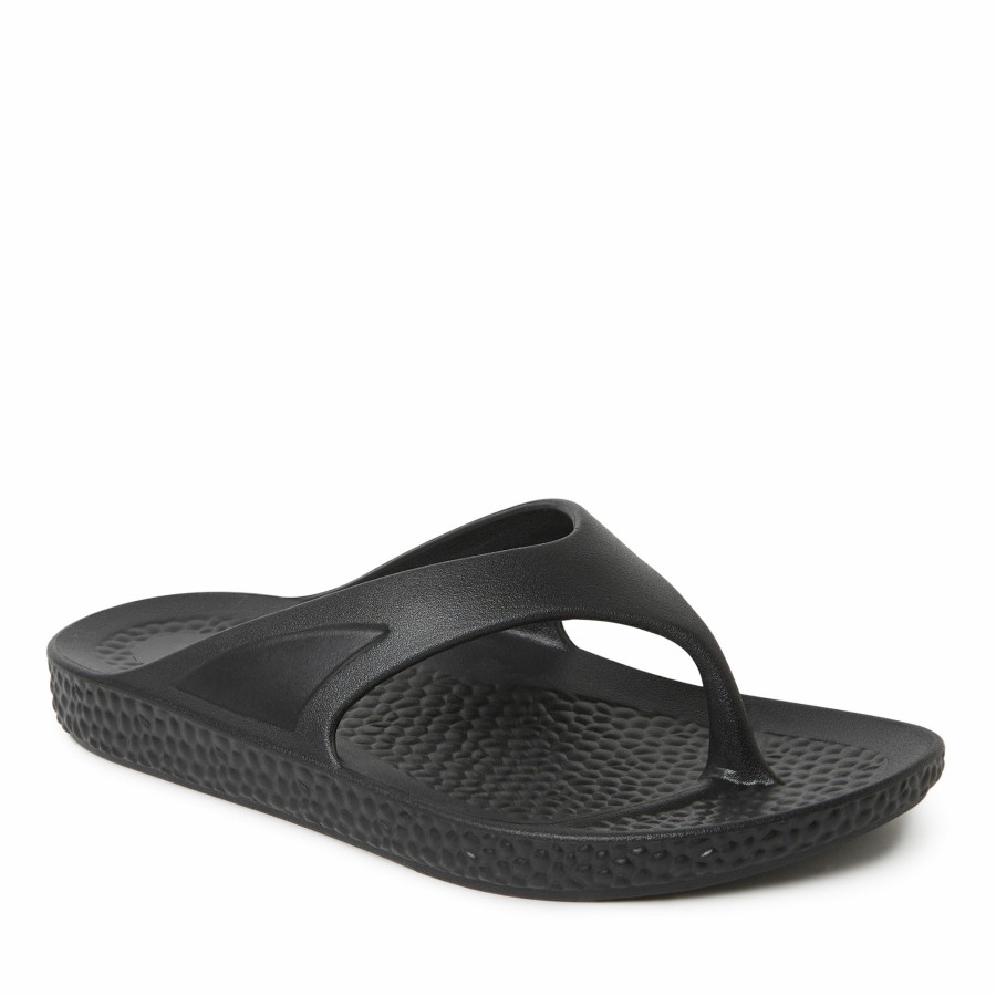 Men Dearfoams Slide & Flip Flop Slippers | Men'S Ecocozy Sustainable Comfort Thong