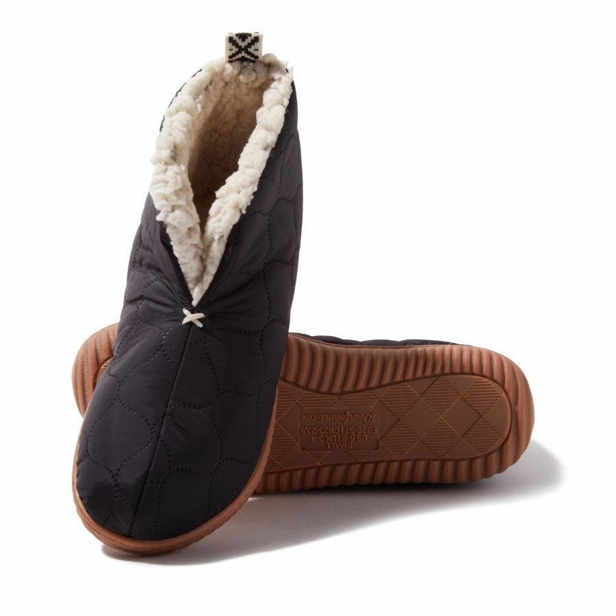 Women Dearfoams Boot & Bootie Slippers | Women'S Warm Up Bootie