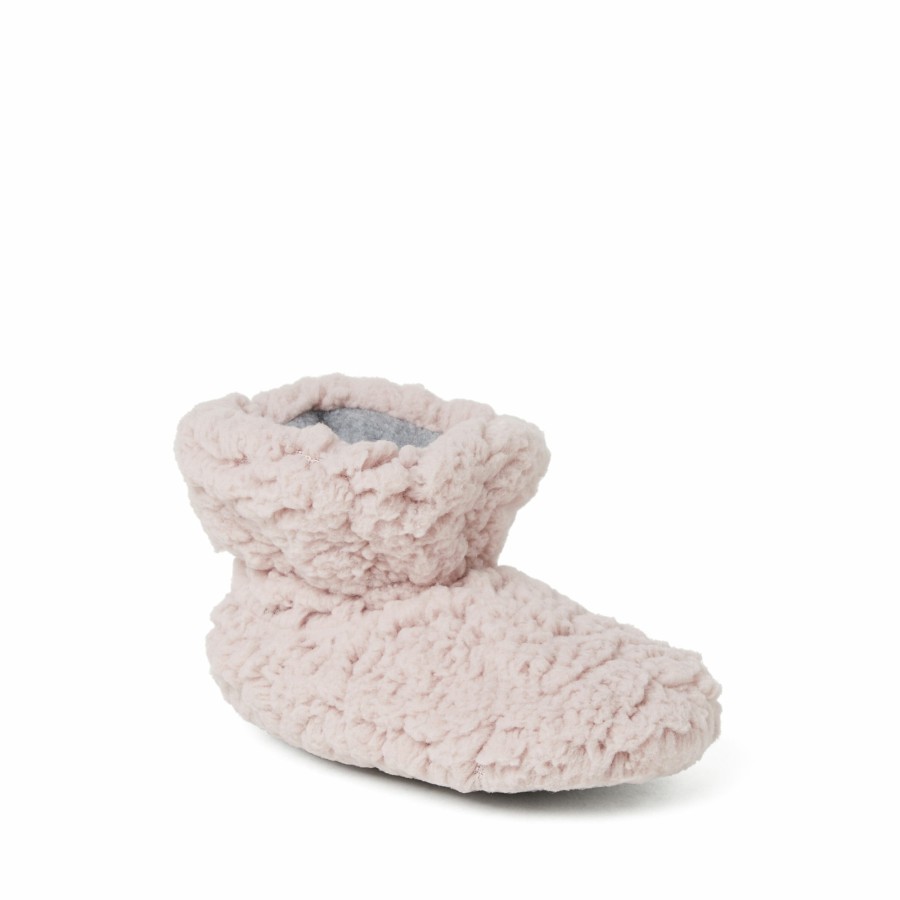 Kids Dearfoams Slippers | Baby Harley Sherpa Bootie Slipper