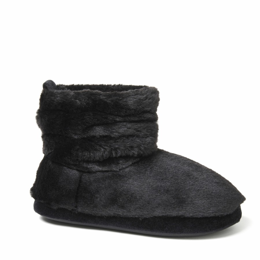 Women Dearfoams Boot & Bootie Slippers | Women'S Kimber Furry Bootie