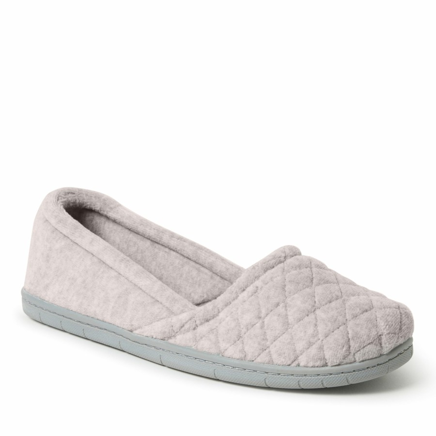 Women Dearfoams Moccasin Slippers | Women'S Katie Velour Closed Back