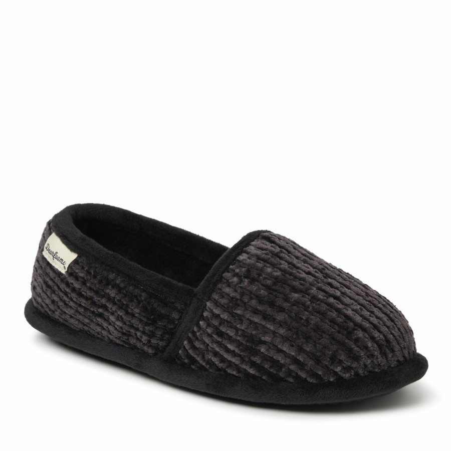 Women Dearfoams Moccasin Slippers | Women'S Chenille Closed Back