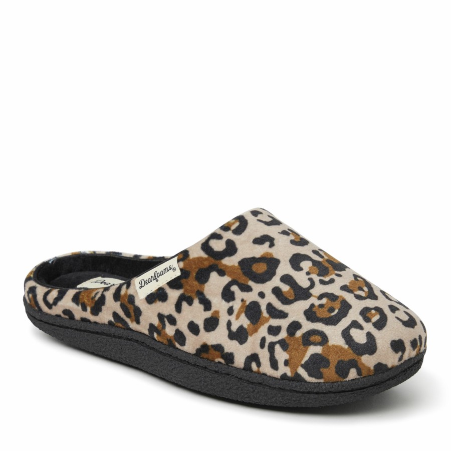 Women Dearfoams Clog & Scuff Slippers | Women'S Quilted Velour Clog