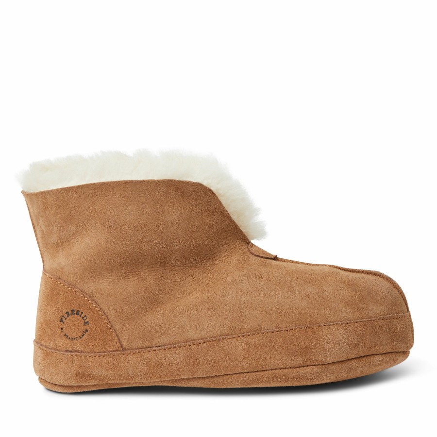 Men Dearfoams Boot & Bootie Slippers | Men'S Fireside By Dearfoams Byron Bay Shearling Warm Up Boot