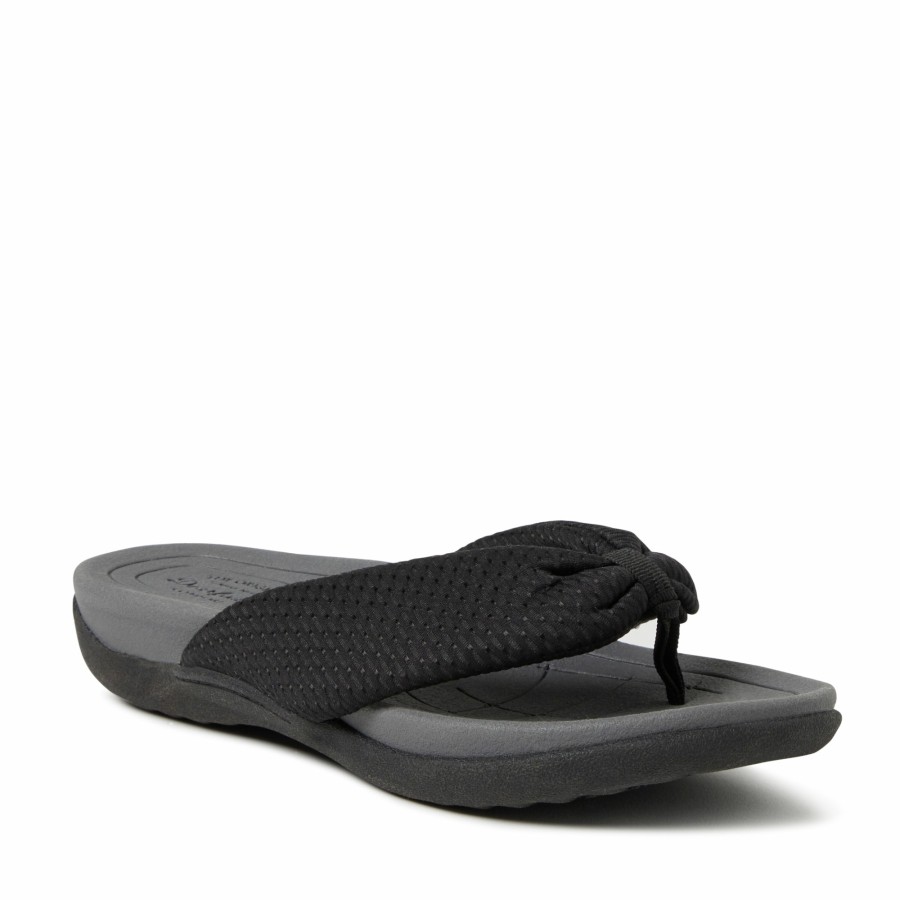 Women Dearfoams Slide & Flip Flop Slippers | Women'S Olivia Low Foam Thong