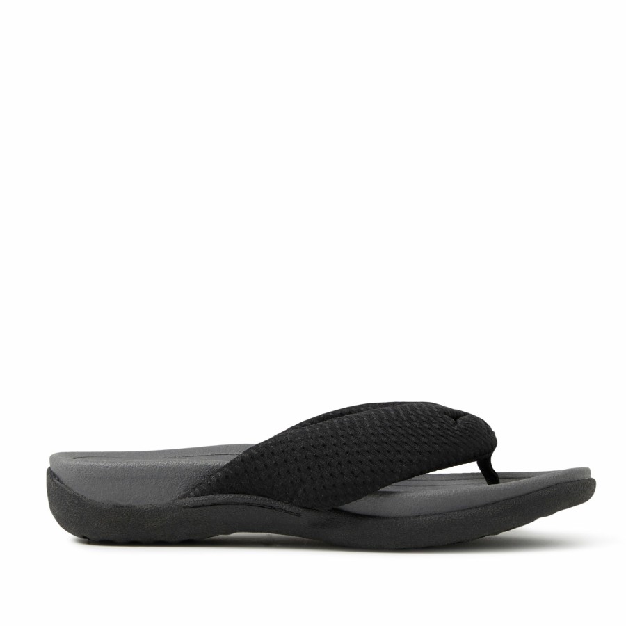 Women Dearfoams Slide & Flip Flop Slippers | Women'S Olivia Low Foam Thong