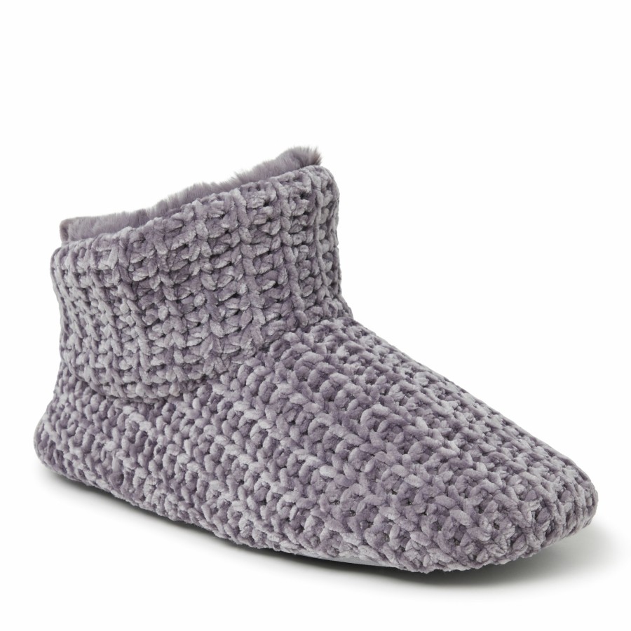 Women Dearfoams Boot & Bootie Slippers | Women'S Chenille Bootie