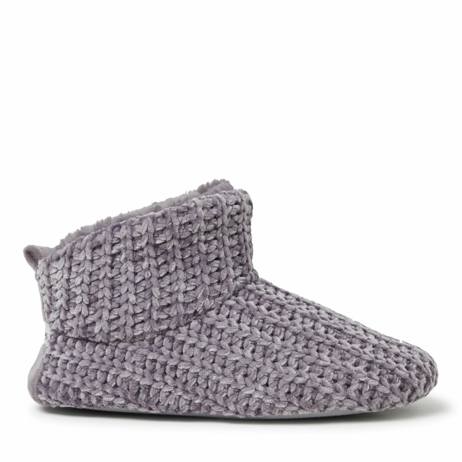 Women Dearfoams Boot & Bootie Slippers | Women'S Chenille Bootie