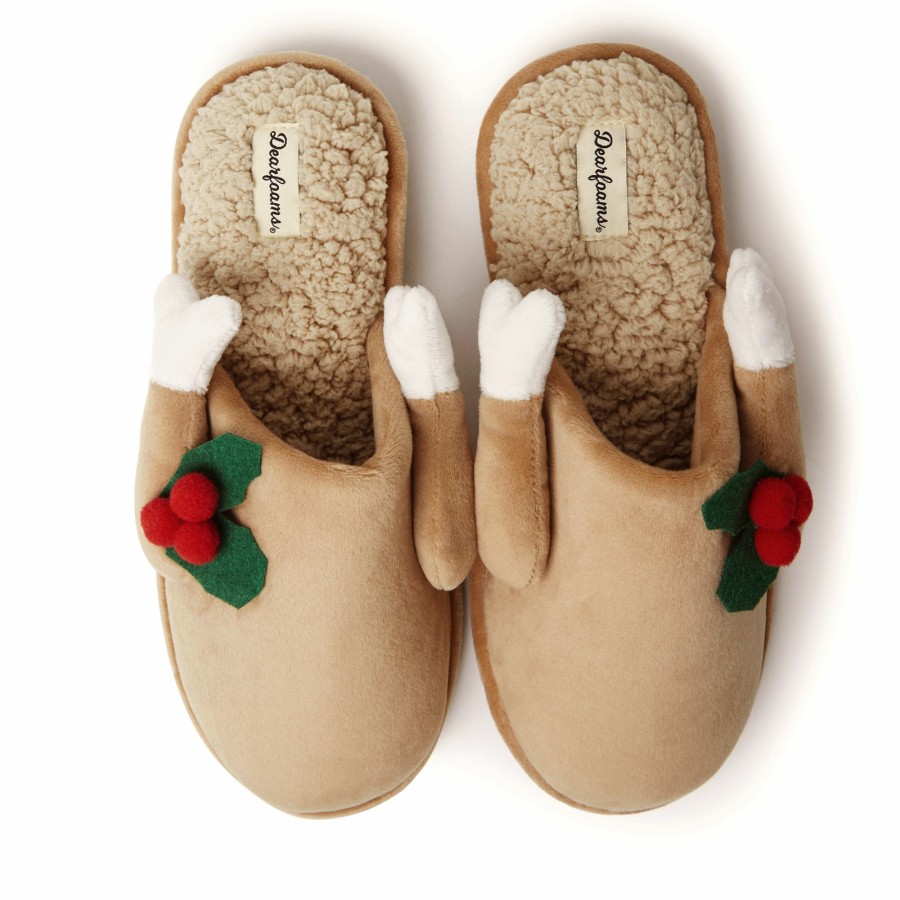 Men Dearfoams Clog & Scuff Slippers | Men'S Turkey Scuff Slippers