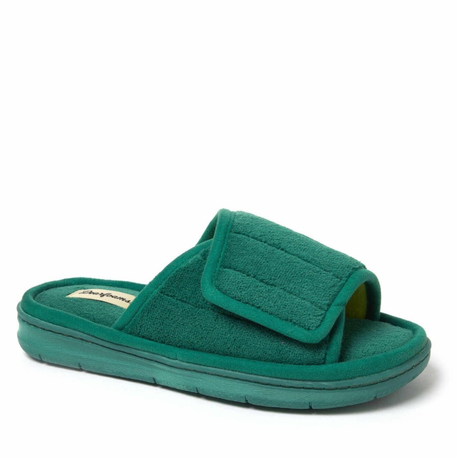 Women Dearfoams Slide & Flip Flop Slippers | Women'S Mickey Terry Slide