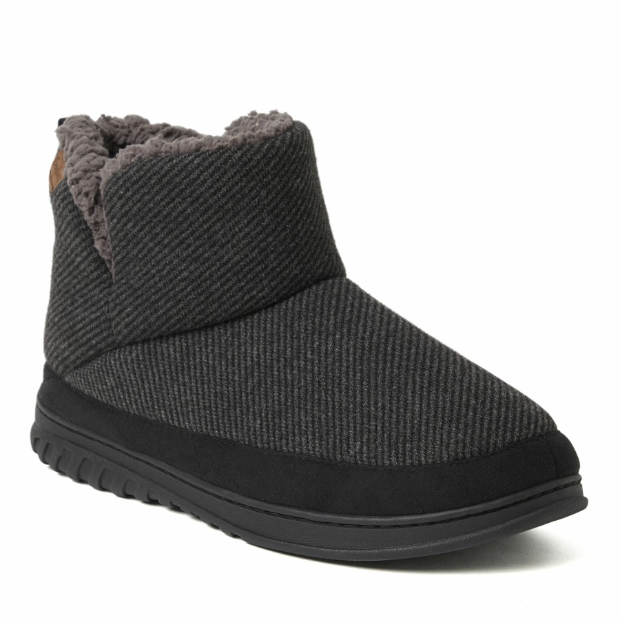 Men Dearfoams Boot & Bootie Slippers | Men'S James Woven Boot Slipper