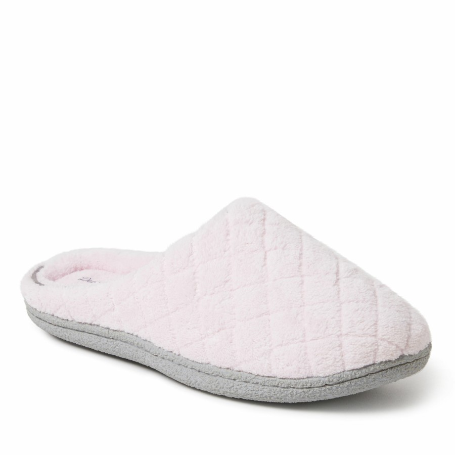 Women Dearfoams Clog & Scuff Slippers | Women'S Leslie Quilted Terry Clog