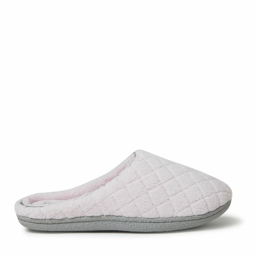 Women Dearfoams Clog & Scuff Slippers | Women'S Leslie Quilted Terry Clog