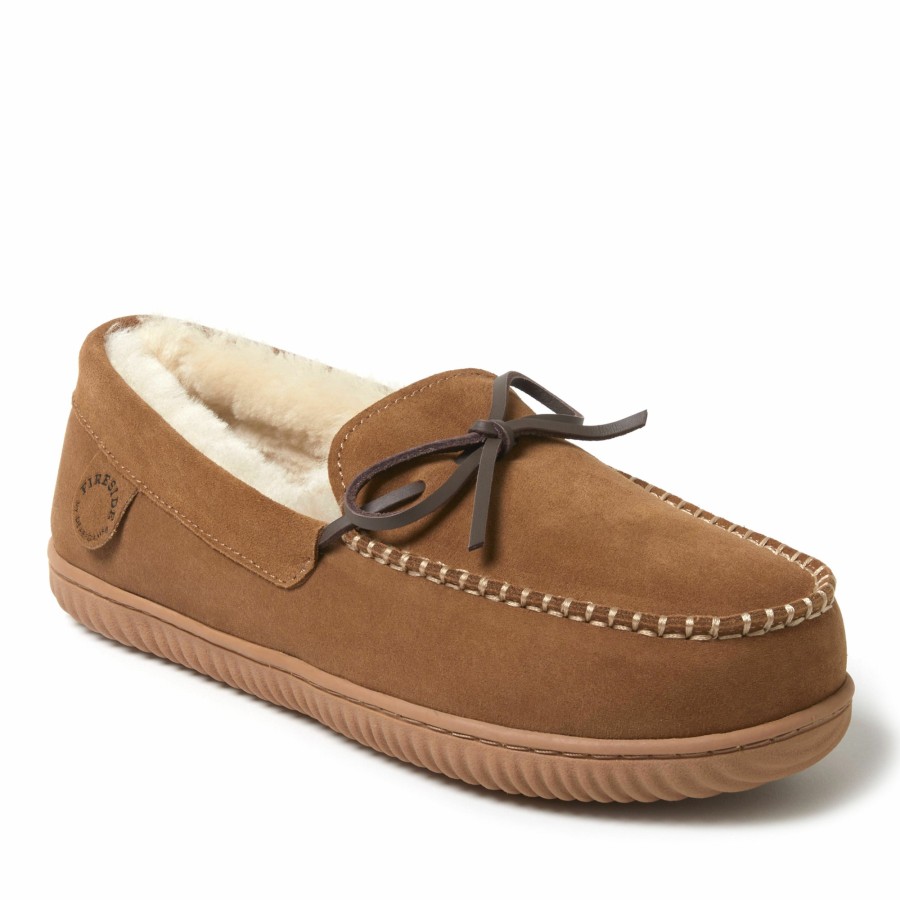 Men Dearfoams Slippers | Men'S Fireside By Dearfoams Nelson Bay Moccasin