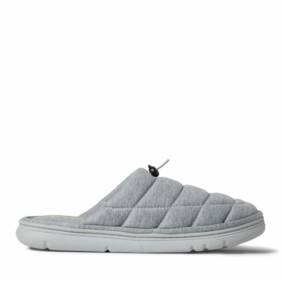 Men Dearfoams Clog & Scuff Slippers | Men'S Austin Quilted Sweatshirt Scuff