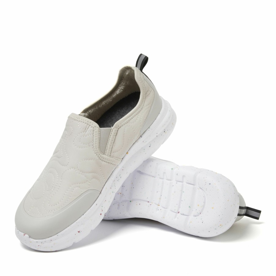 Men Dearfoams Slip-On Slippers | Men'S Tahoe Regrind Lightweight Slip-On With Energy Return Technology