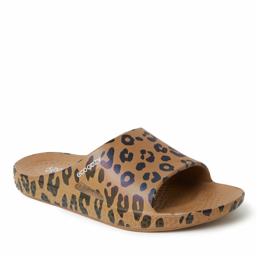 Women Dearfoams Slide & Flip Flop Slippers | Women'S Ecocozy Sustainable Comfort Slide Sandal