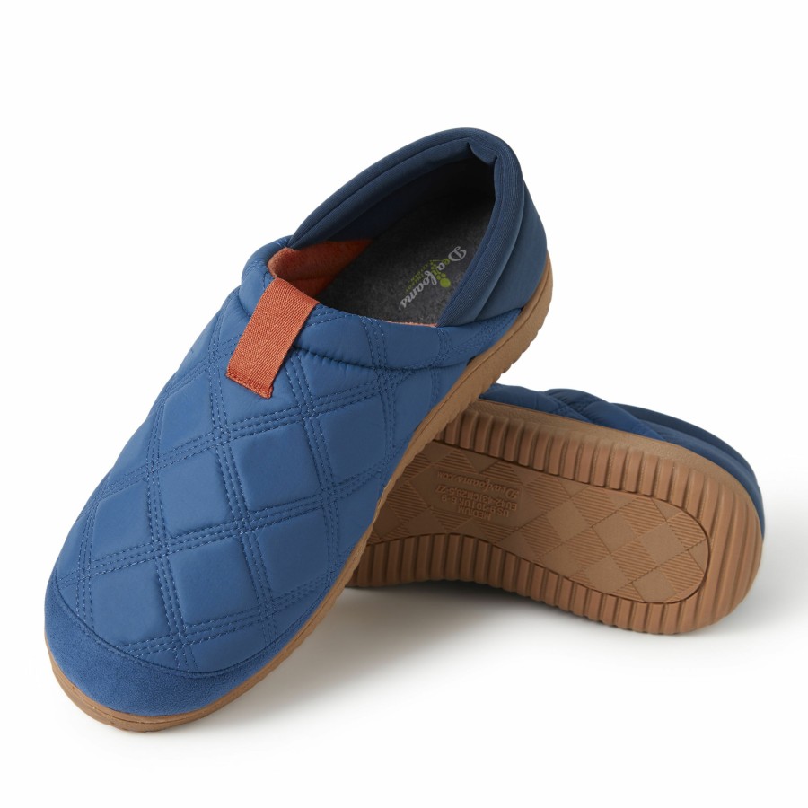 Men Dearfoams Slip-Ons | Men'S River Energy Return Closed Back W/ Collapsible Heel