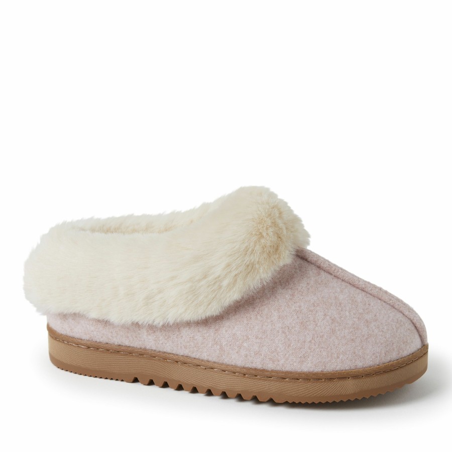 Women Dearfoams Clog & Scuff Slippers | Women'S Chloe Soft Knit Clog Slippers