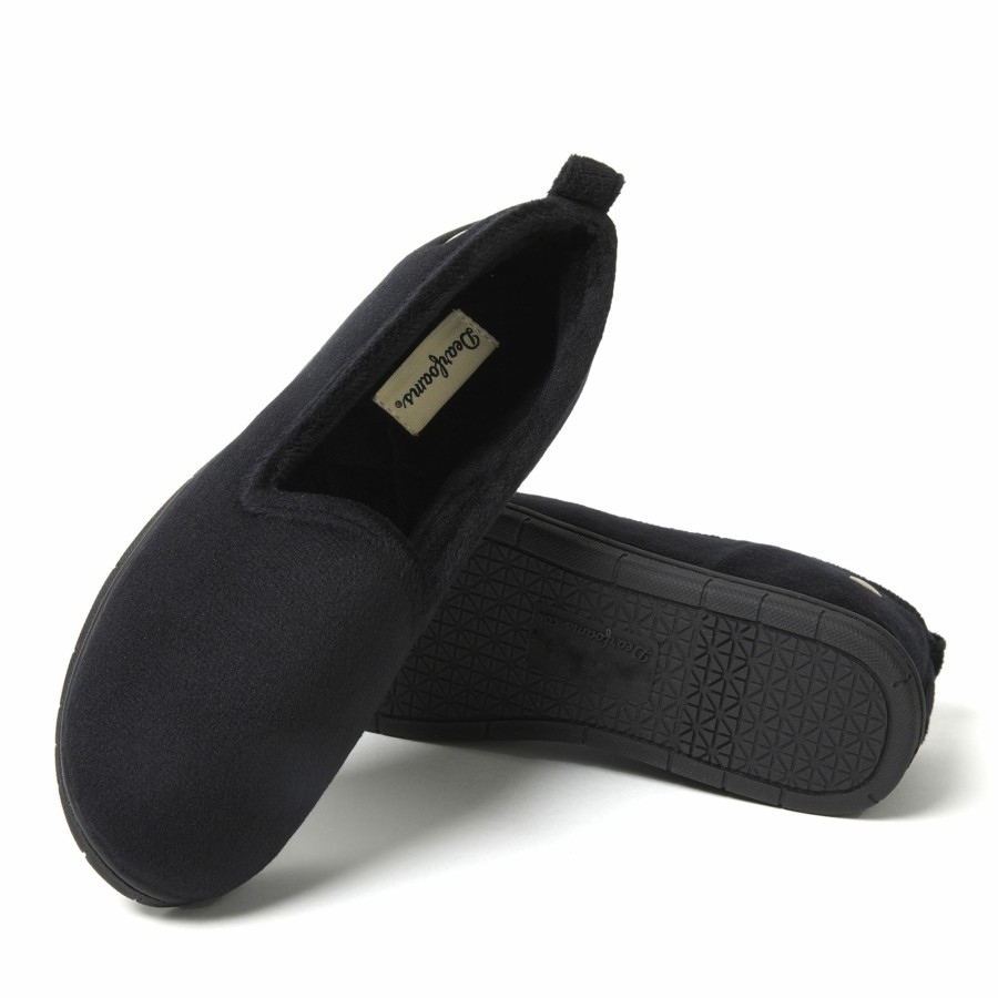 Women Dearfoams Moccasin Slippers | Women'S Rachel Velour Closed Back