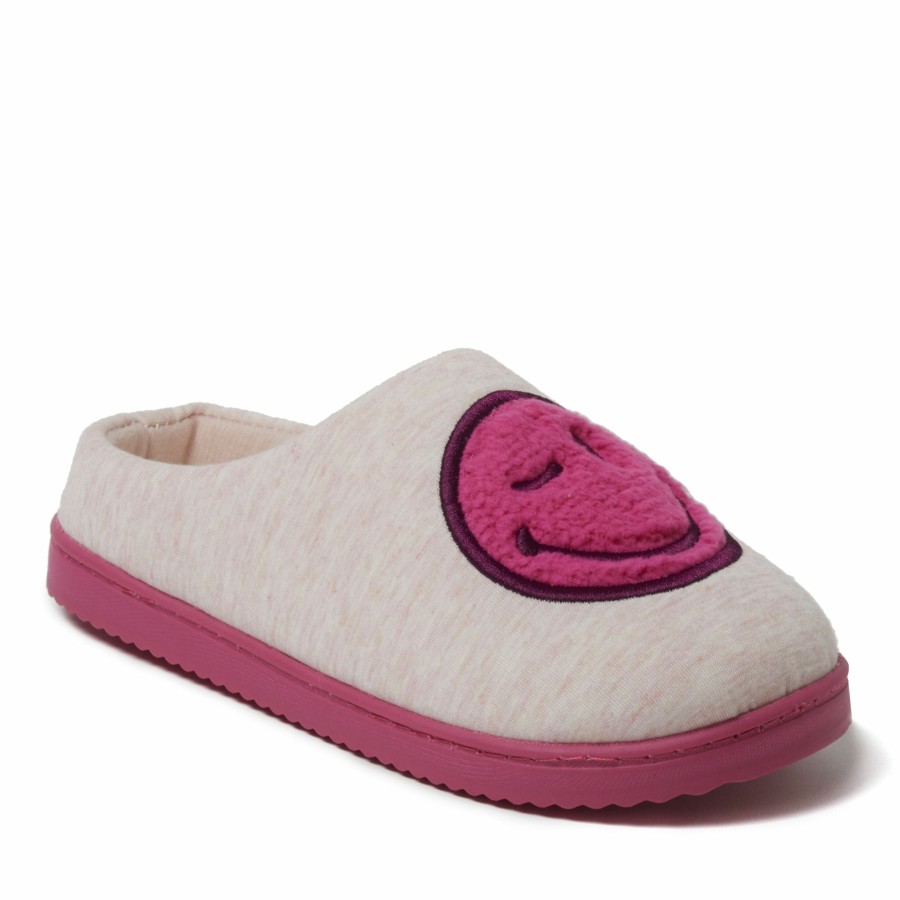 Women Dearfoams Clog & Scuff Slippers | Women'S Smile Icon Slippers