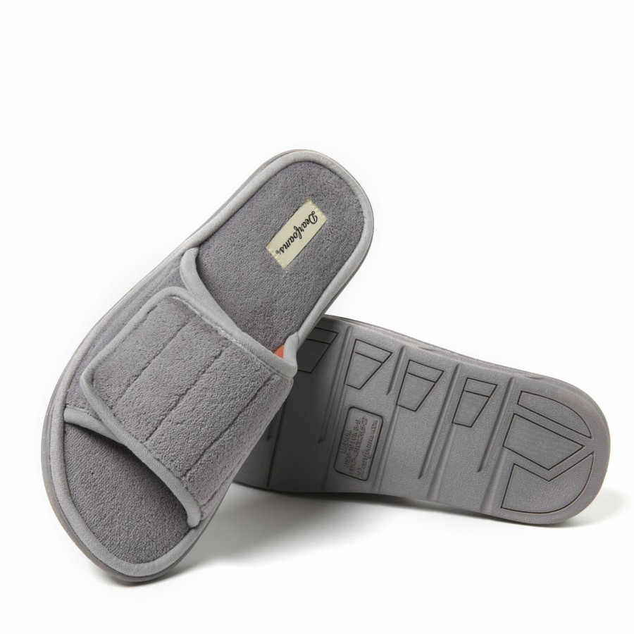 Men Dearfoams Slide & Flip Flop Slippers | Men'S Collin Terry Slide