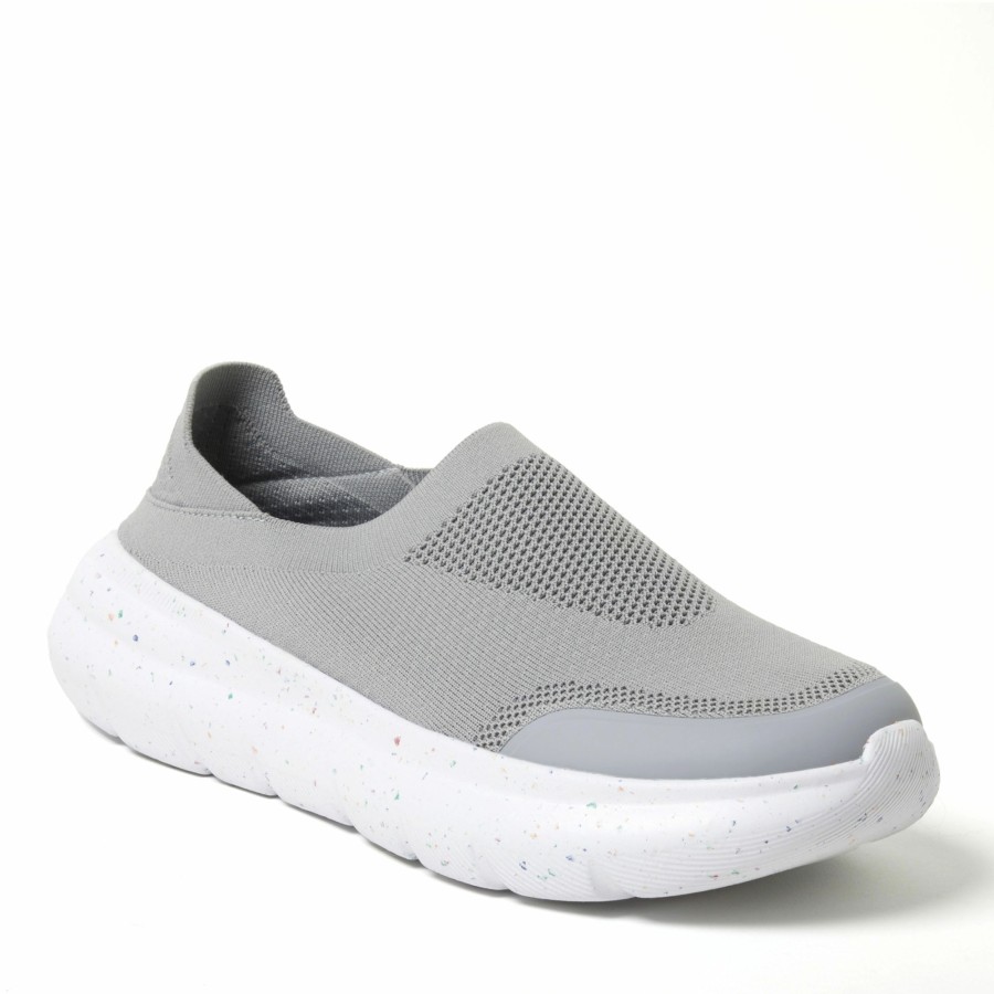 Men Dearfoams Slip-On Slippers | Men'S Knox Regrind Lightweight Slip-On With Energy Return Technology