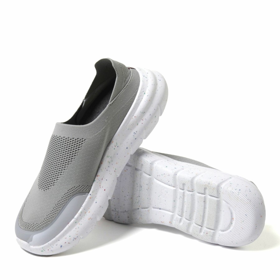 Men Dearfoams Slip-On Slippers | Men'S Knox Regrind Lightweight Slip-On With Energy Return Technology